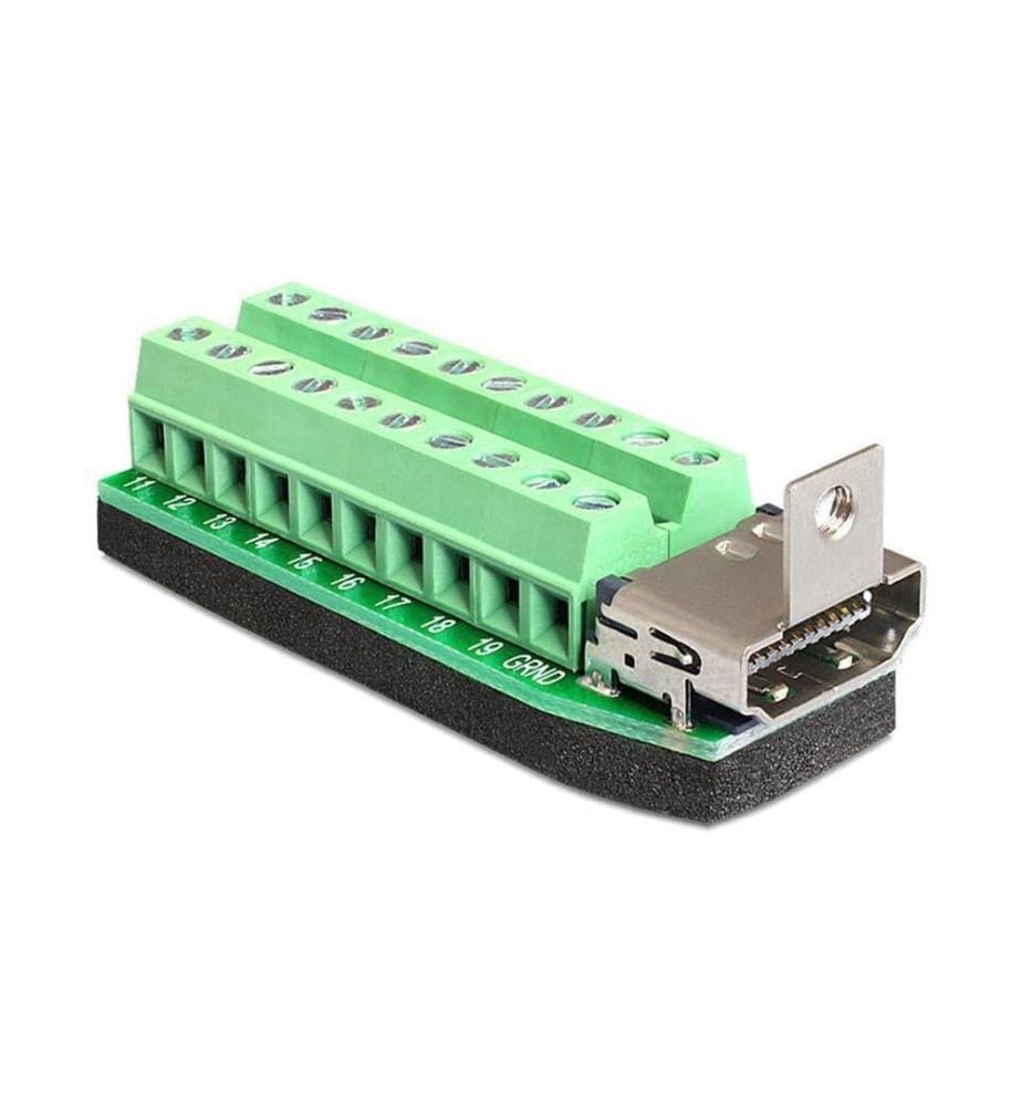Adaptateur Delock HDMI f Bloc de jonction 22 broches