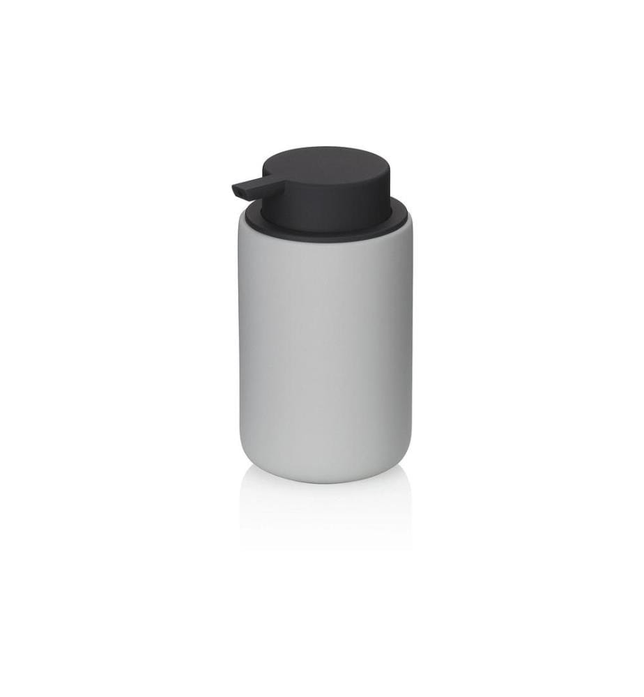 KELA - Distributeur de savon Sana 300 ml, Gris clair/Noir