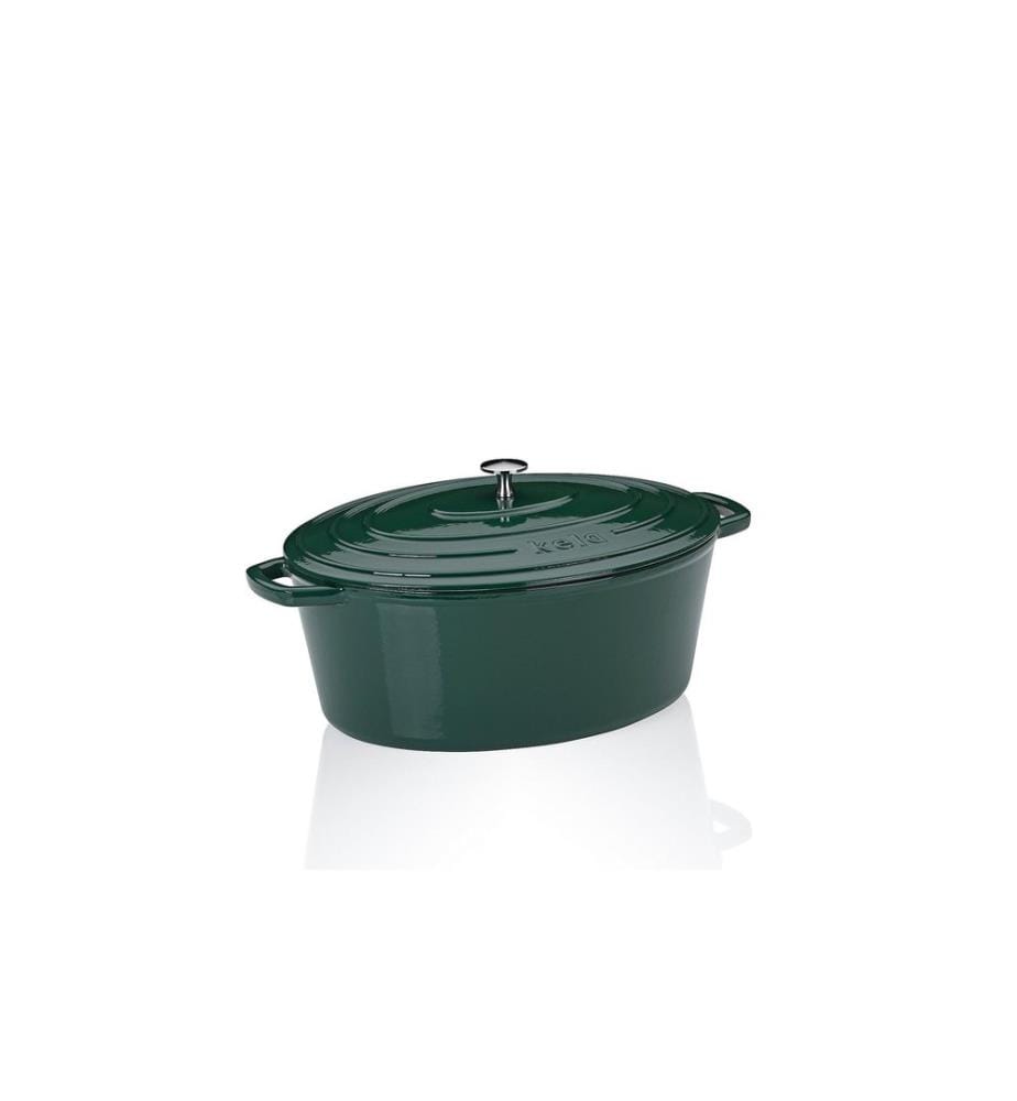 Kela Cocotte Calido ovale 36 cm, Vert