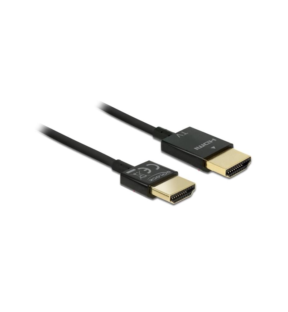 DELOCK - Câble 4K 60Hz HDMI - HDMI, 3 m, Noir