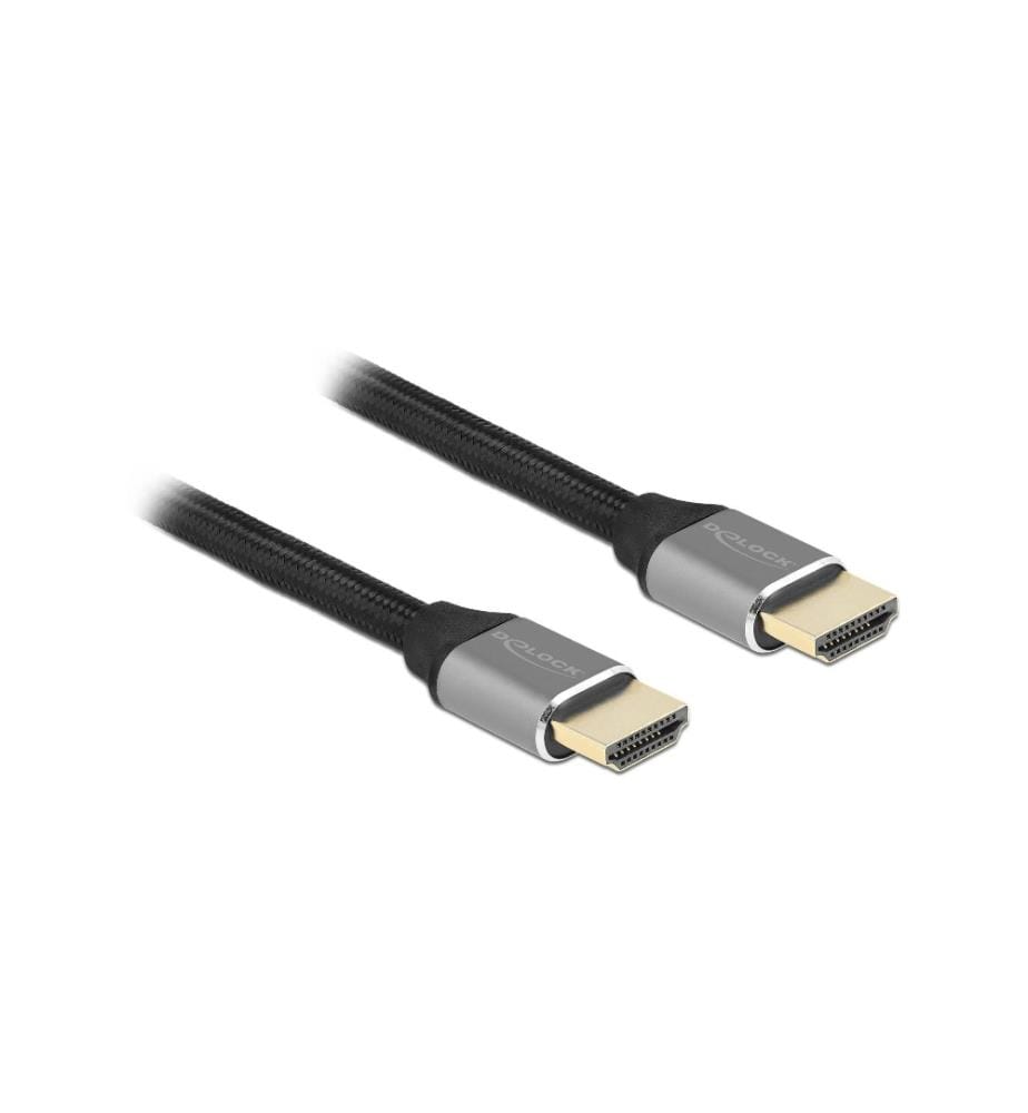 DELOCK - Câble 8K 60Hz HDMI - HDMI, 2 m, Gris