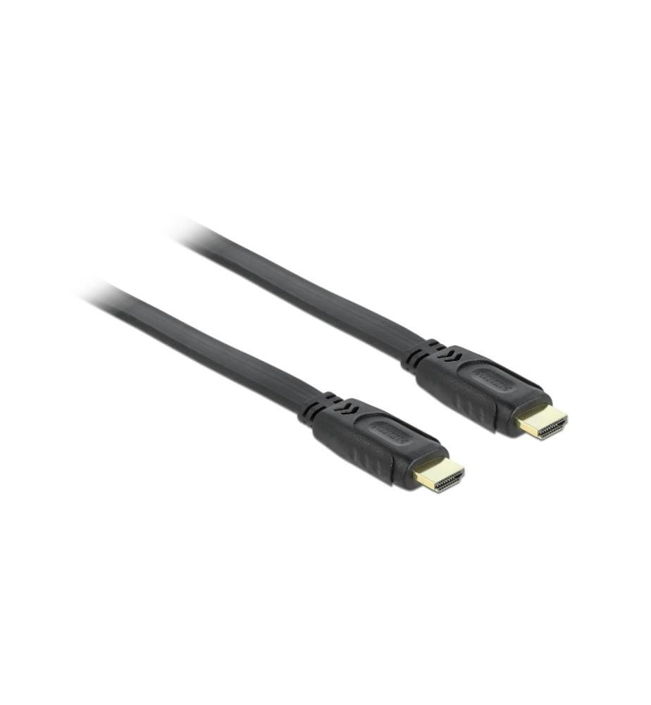 DELOCK - Câble plat HDMI - HDMI, 5 m, Noir