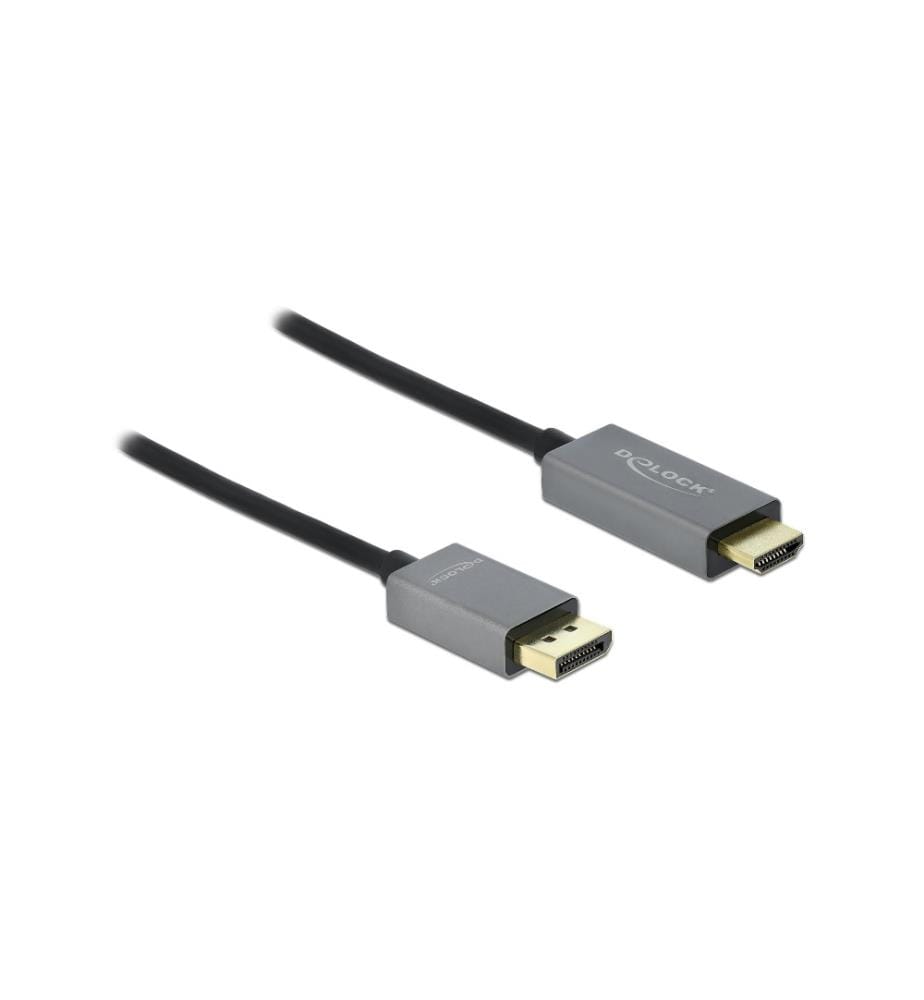 DELOCK - Câble DisplayPort 1.4 - HDMI, 4K 60Hz, HDR 3m