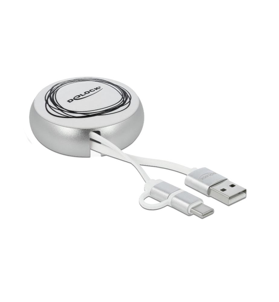 DELOCK - Câble USB 2.0 USB A - Micro-USB B/USB C 0.92 m