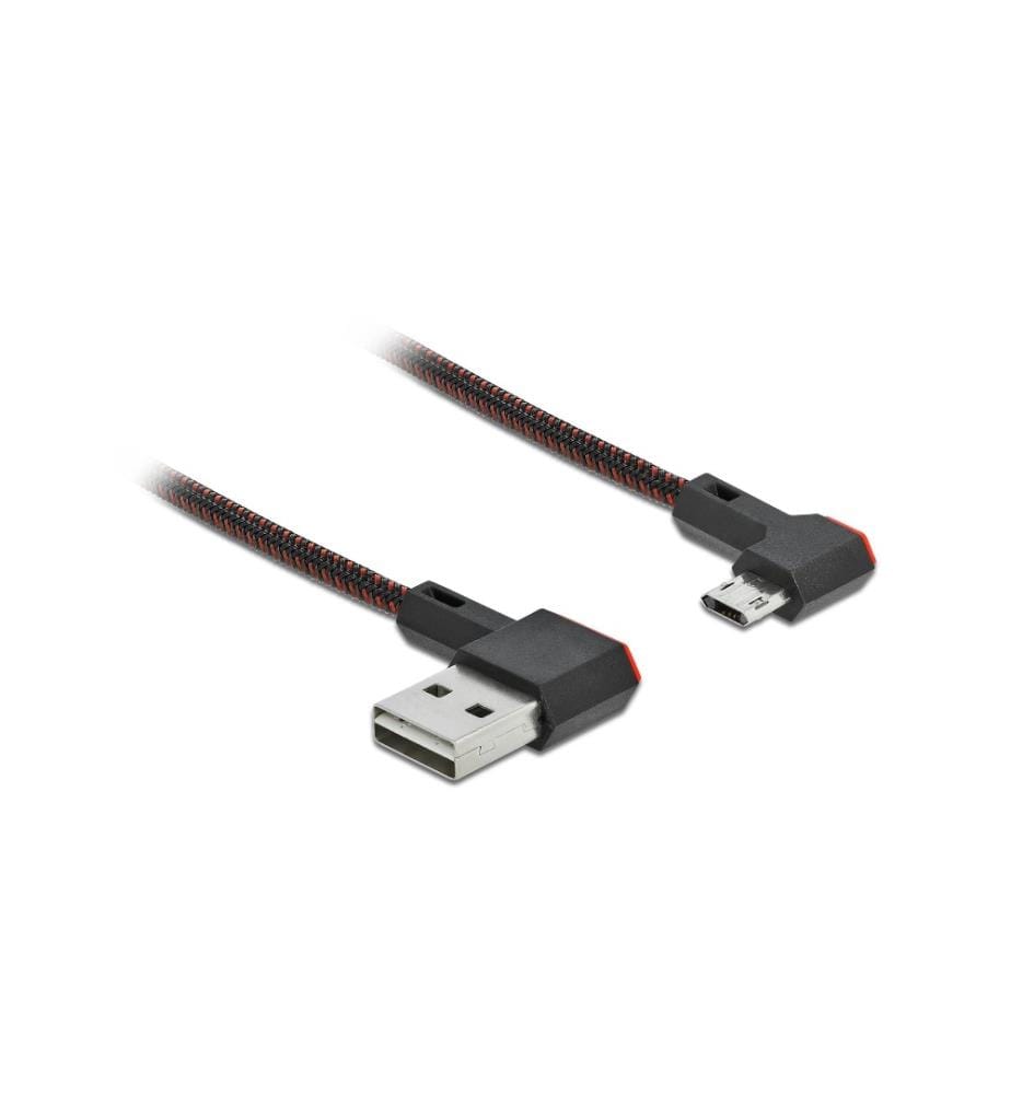 DELOCK - Câble USB 2.0 EASY-USB, coudé USB A - Micro-USB B 0.2 m