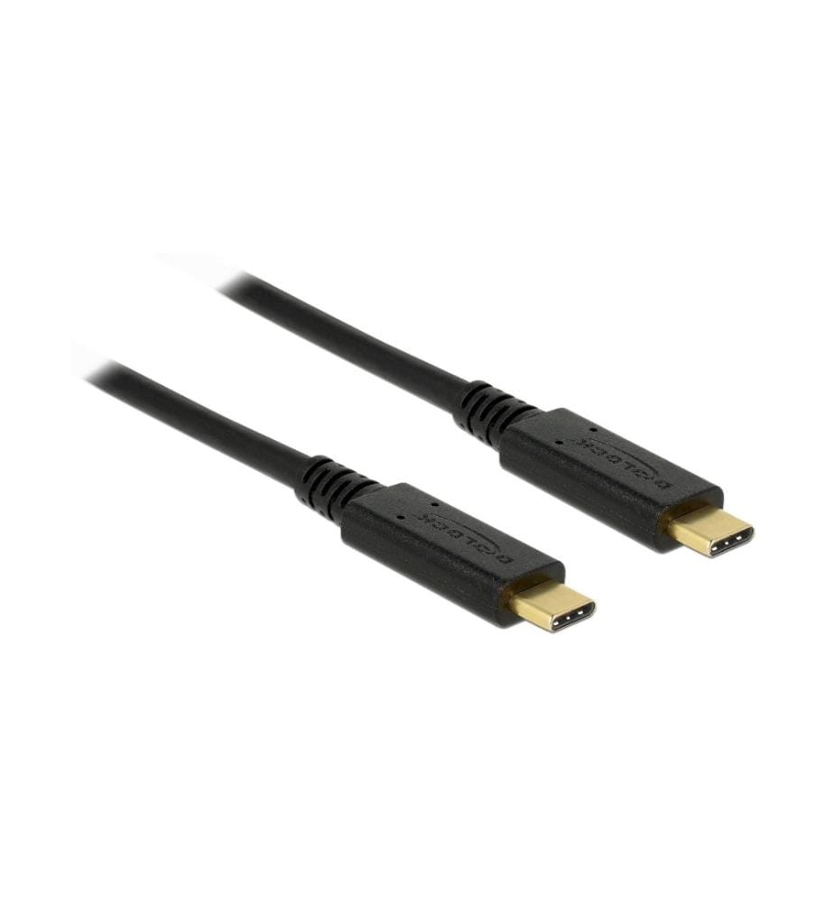 DELOCK - Câble USB 3.1 10Gbps, jusqu'à 5A, 100Watt USB C - USB C 0.5 m