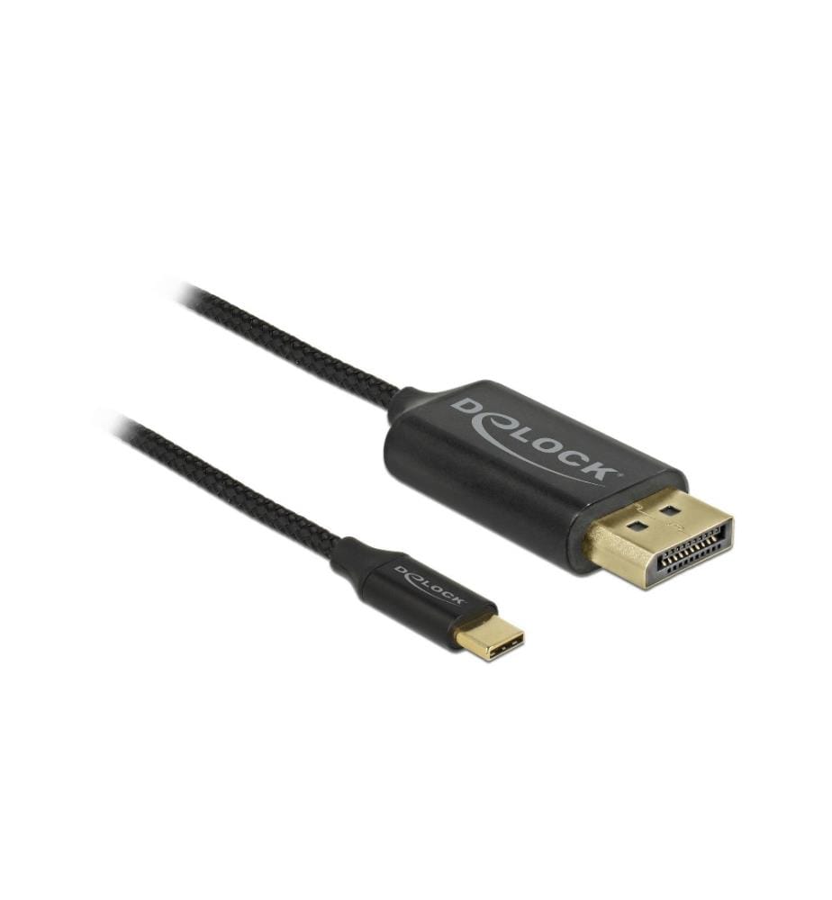 DELOCK - Câble USB Type-C  DisplayPort câble coaxial, 2m, 4K/60Hz
