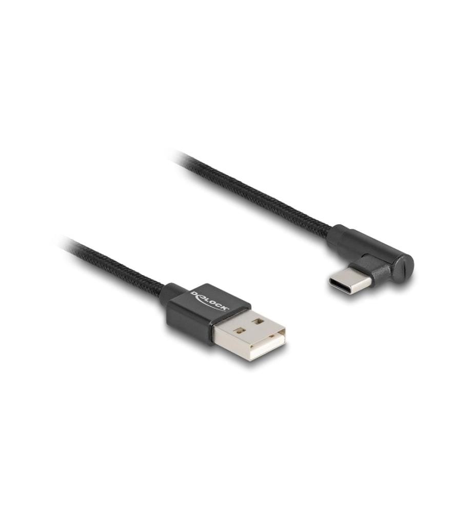 DELOCK - Câble USB 2.0 USB A - USB C coudé 1 m