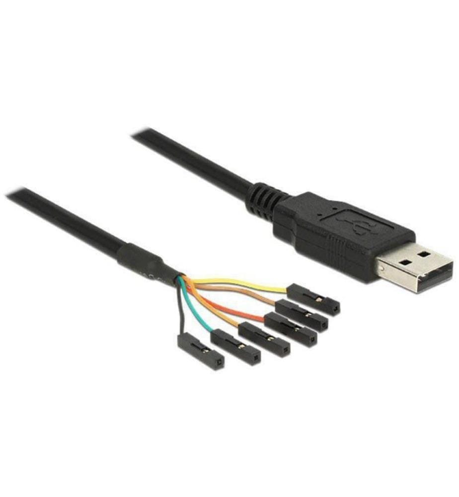 DELOCK - Câble USB 2.0 TTL Seriel 6 Pin (3 V) USB A - Pinheader 1.8 m