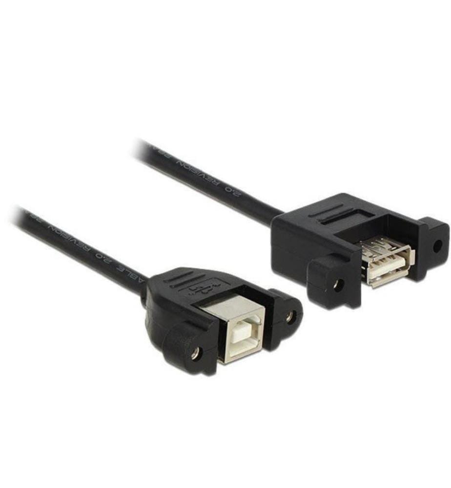 DELOCK - Câble rallonge à encastrer USB 2.0 USB A - USB B 0.25 m