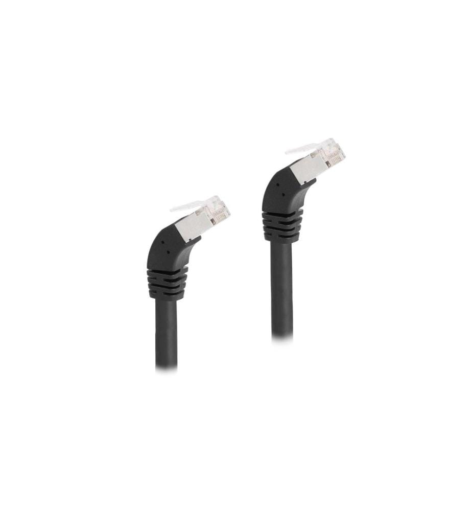 DELOCK - Câble patch coudé 45° bas Cat 6A, S/FTP, 5 m, Noir