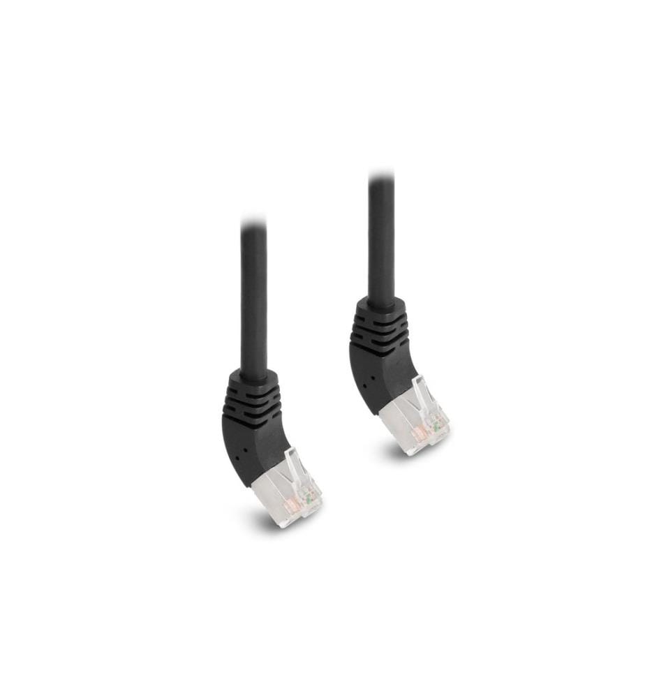 DELOCK - Câble patch coudé 45° haut Cat 6A, S/FTP, 5 m, Noir