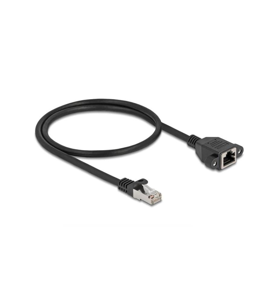DELOCK - Câble patch Câble de rallonge Cat 6A, S/FTP, 0.5 m, Noir