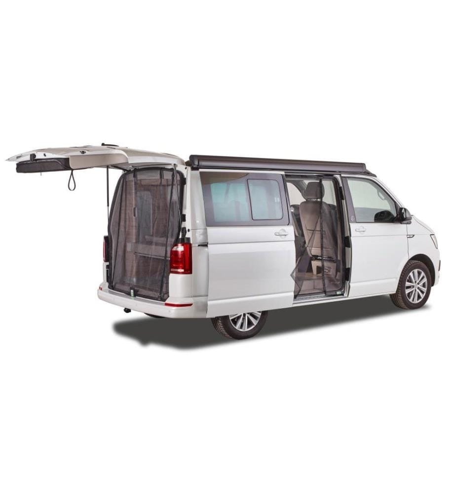 Van Quito - Moustiquaire de porte coulissante, aimant RV, fine-mesh VW T5/T6/T6.1