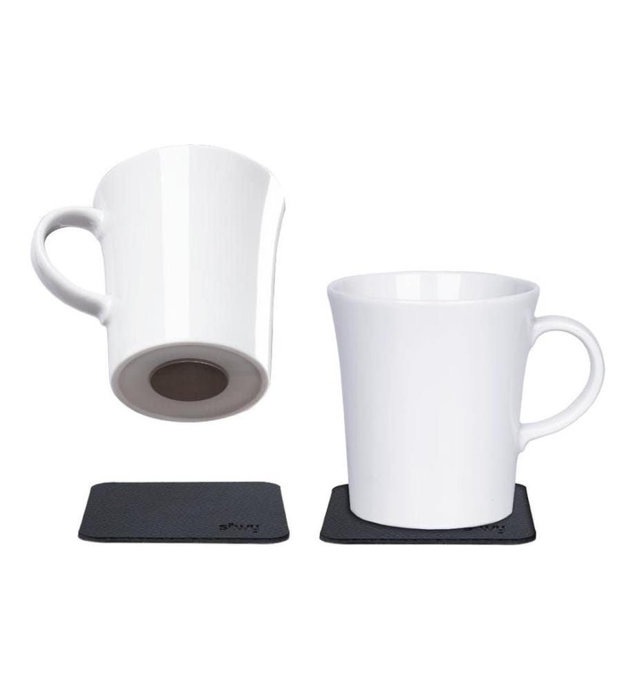 Silwy - Set de tasses à anse magnétique en porcelaine