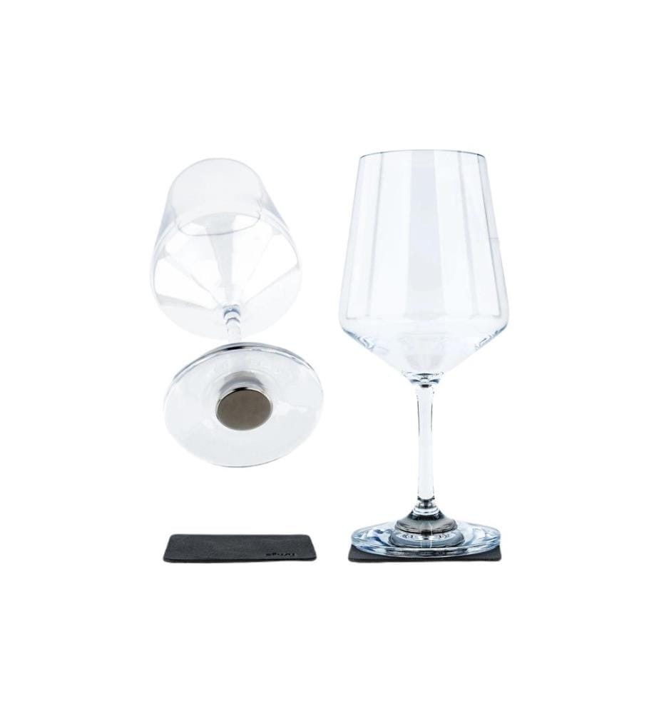Silwy - Verres en plastique magnétiques, Lot de 2
