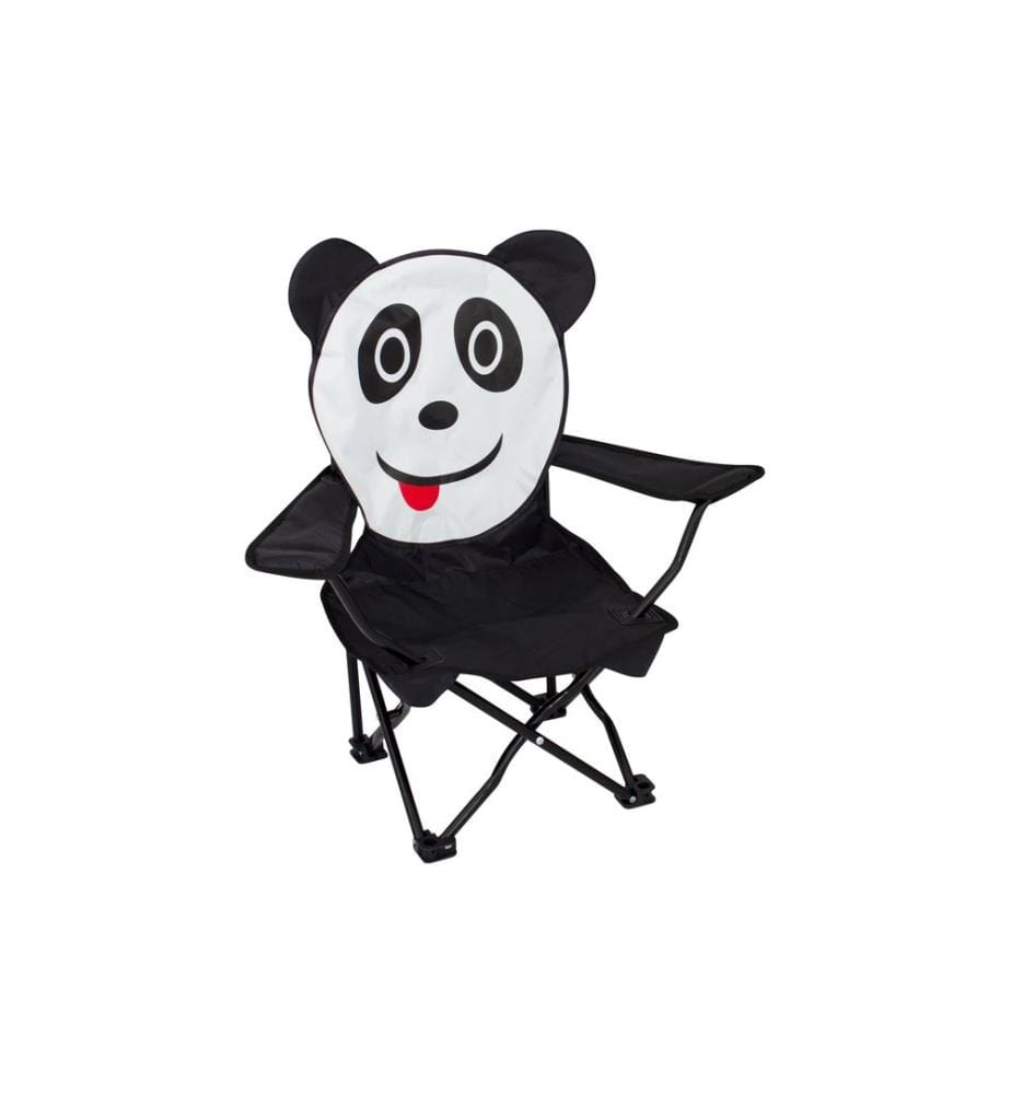 Eurotrail - Chaise de camping Ardeche Panda Blanc/Noir