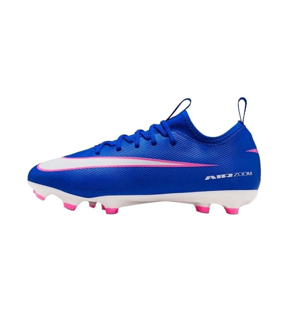 Nike - Chaussures de football Jr Zoom Vapor 16 Academy FG/MG Bleu/Blanc, 38