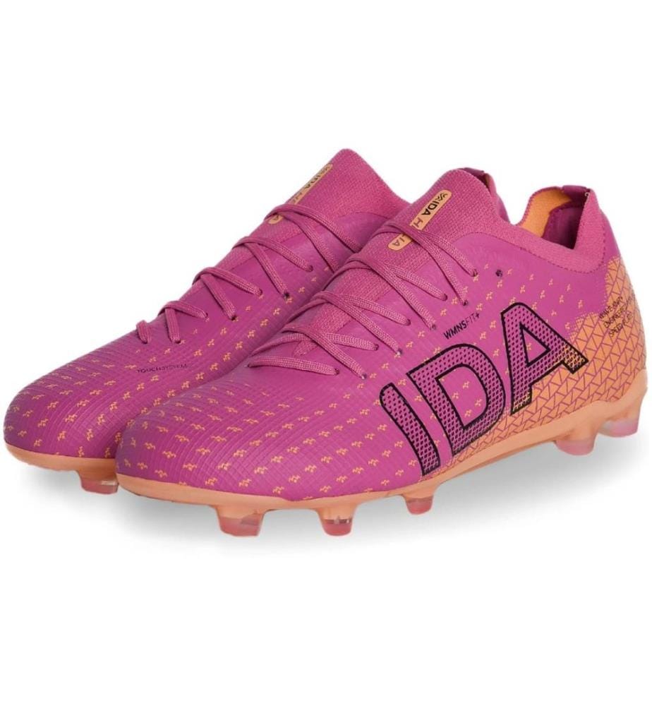 IDA Sports Chaussures de football Helia Elite FG/AG Rose foncé, 35.5