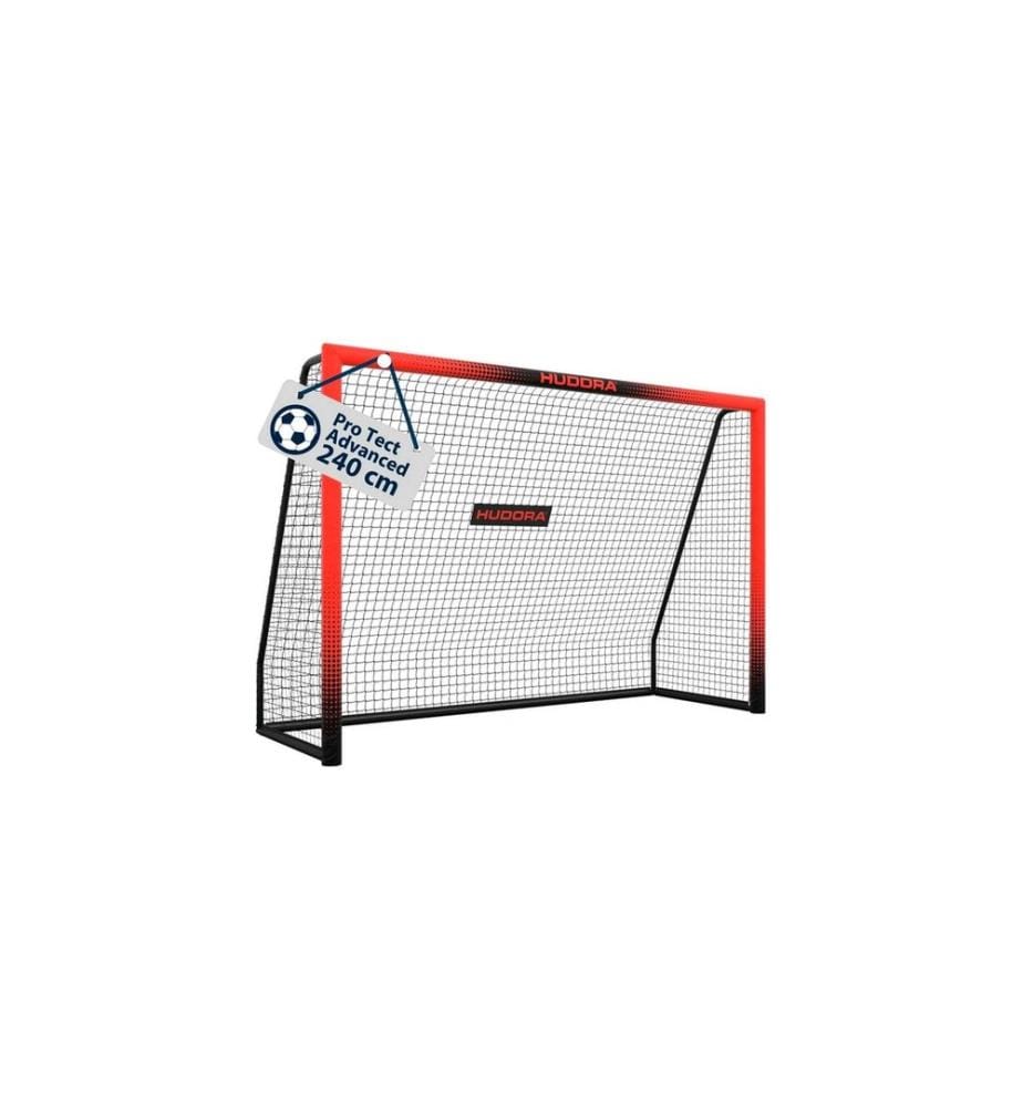 Hudora But de football Pro Tect 240 Advanced noir/rouge