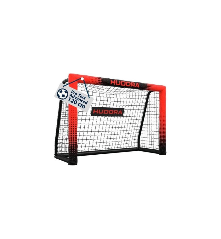 Hudora But de football Pro Tect 120 Advanced noir/rouge