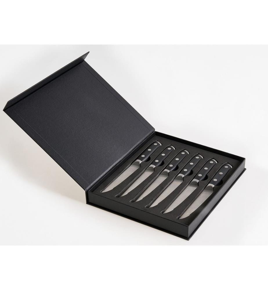 Lot de 6 couteaux à steak TOYAMA Noir