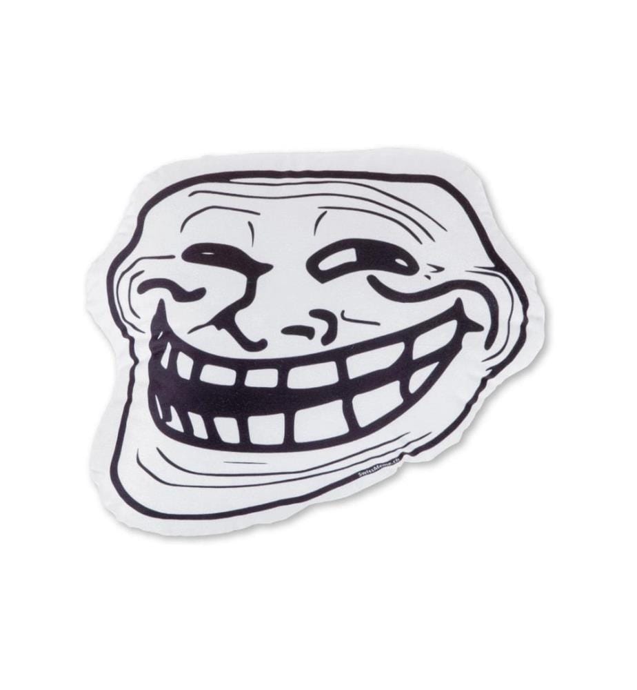 Swissmeme - Coussin Trollface, 41 x 34 x 15 cm