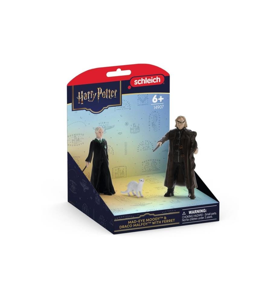 SCHLEICH - il-de-Fou Moody et Drago Malefoy avec furet