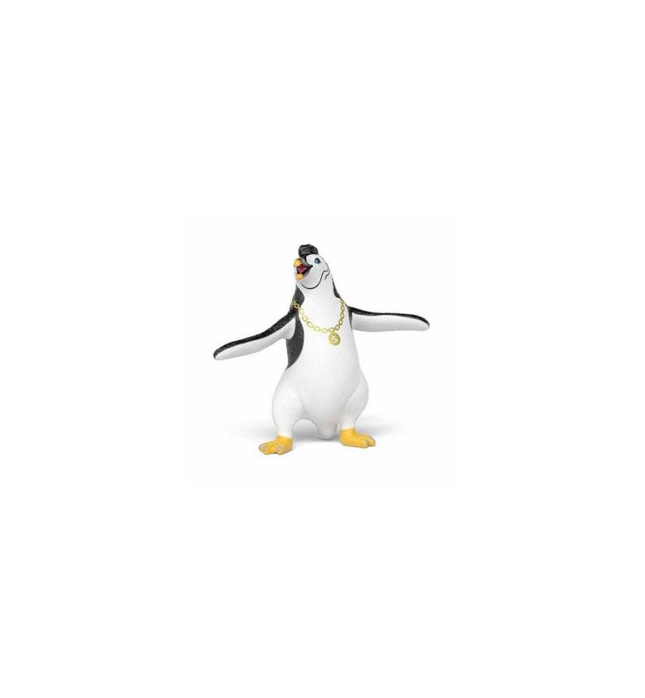 SCHLEICH - Figurine de jeu Yuri le pingouin avec chaîne en or