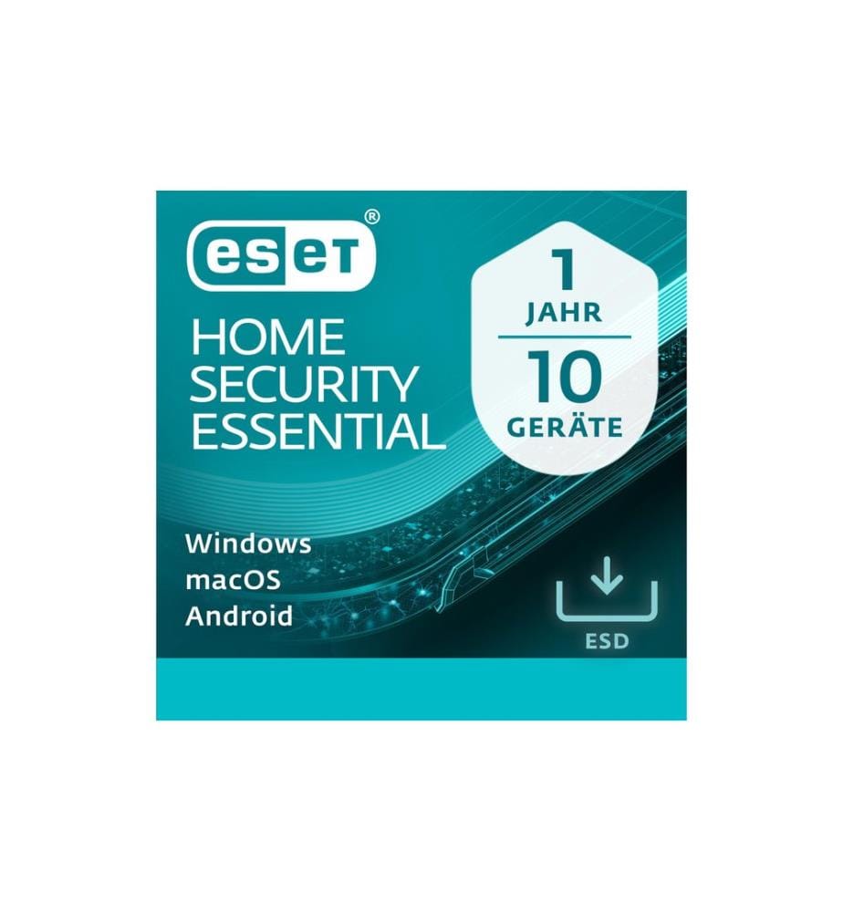 ESET - HOME Security Essential ESD, Version complète, 10 Utilisateurs, 1 an