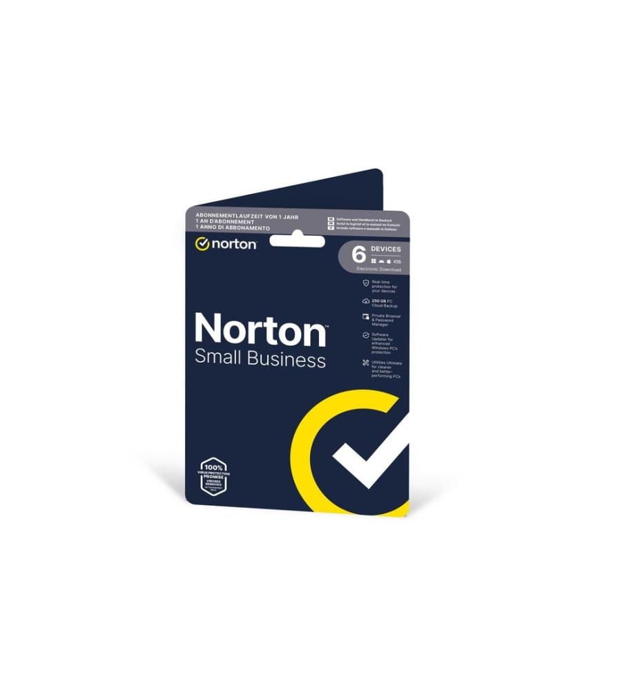 Norton - Small Business 2.0 ESD, 6 Devices, 1 an, 250GB de mémoire cloud