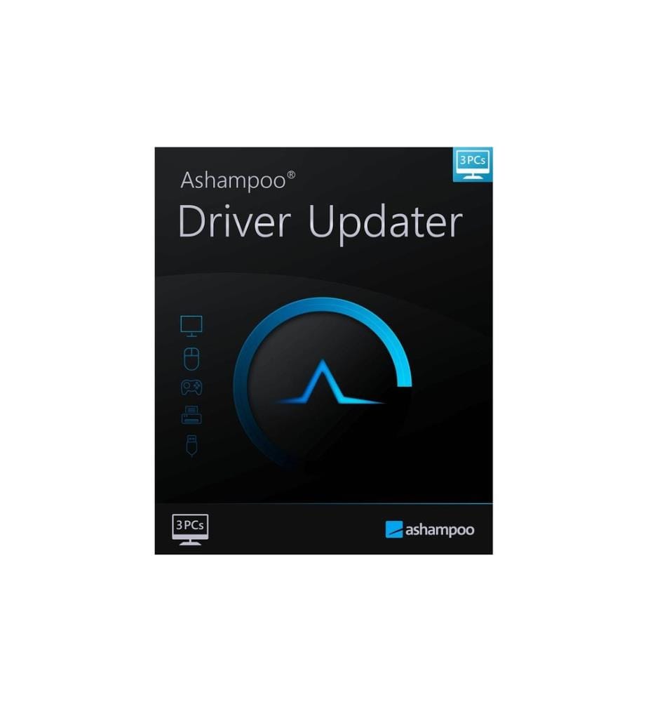 Ashampoo - Driver Updater ESD, Version complète, 3 PC, 1 An