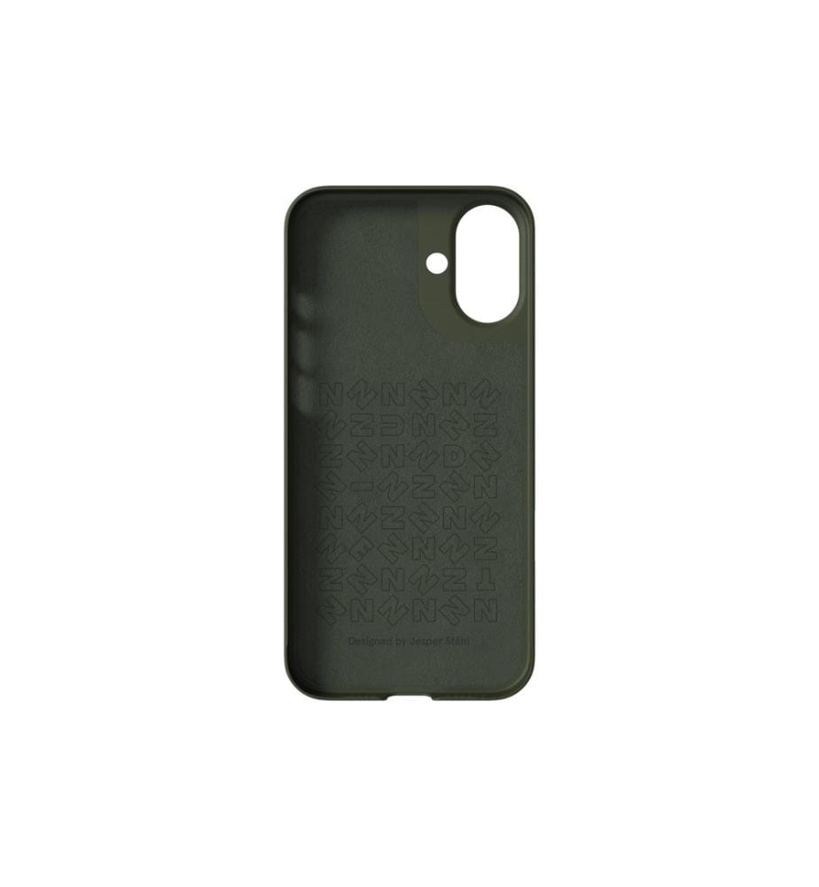 Nudient - Coque arrière Boîtier mince Magsafe iPhone 16 Plus Vert pine