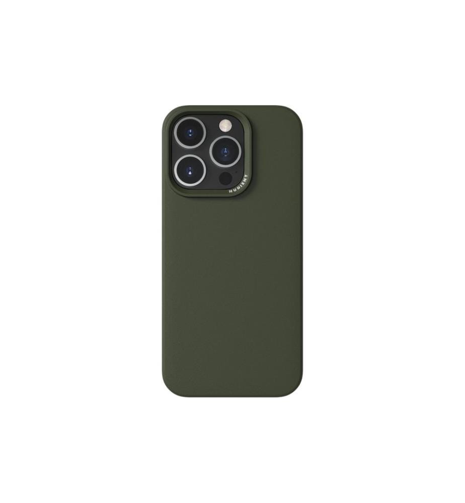 Nudient - Coque arrière Boîtier mince Magsafe iPhone 16 Pro Vert pine
