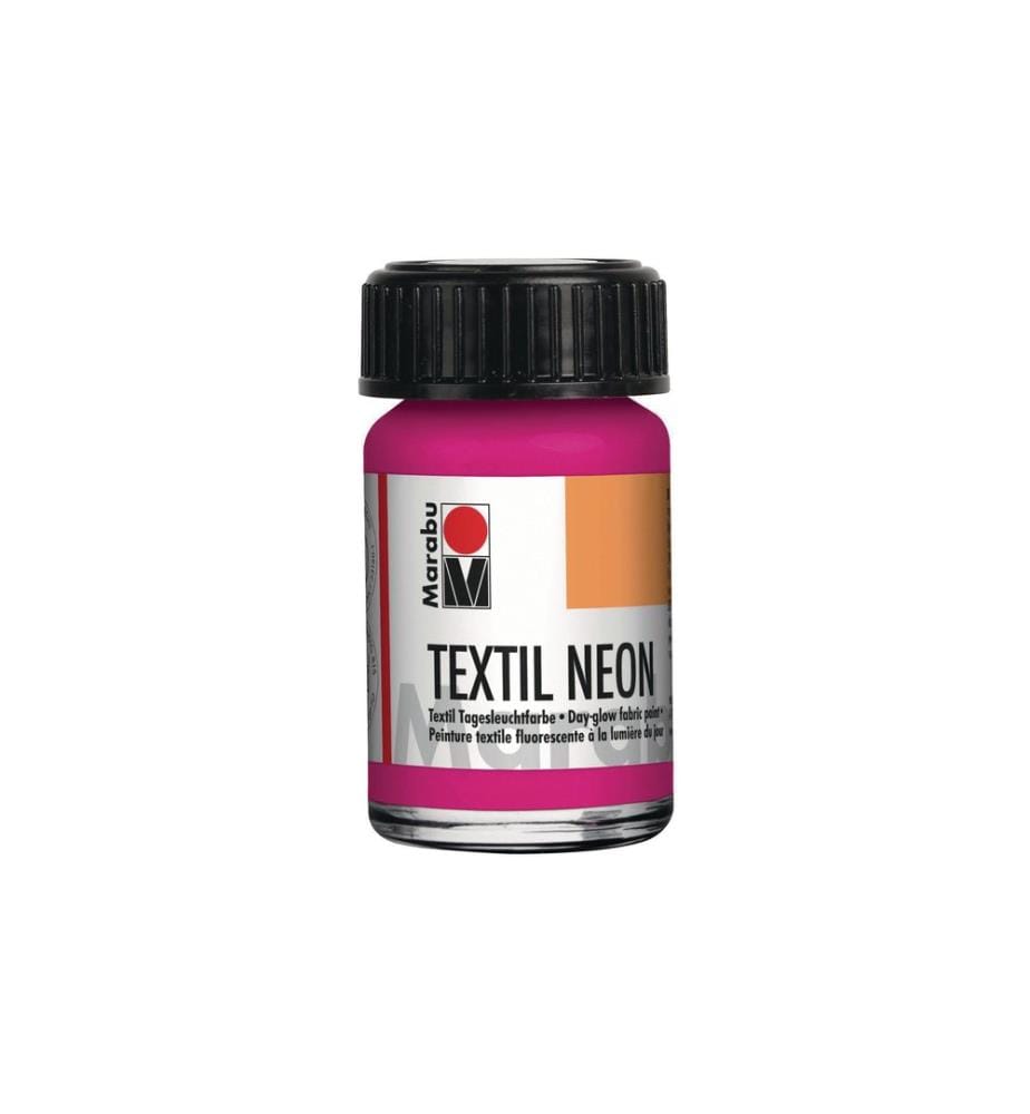 MARABU - Peinture pour textile Neon UV 15 ml Rose néon