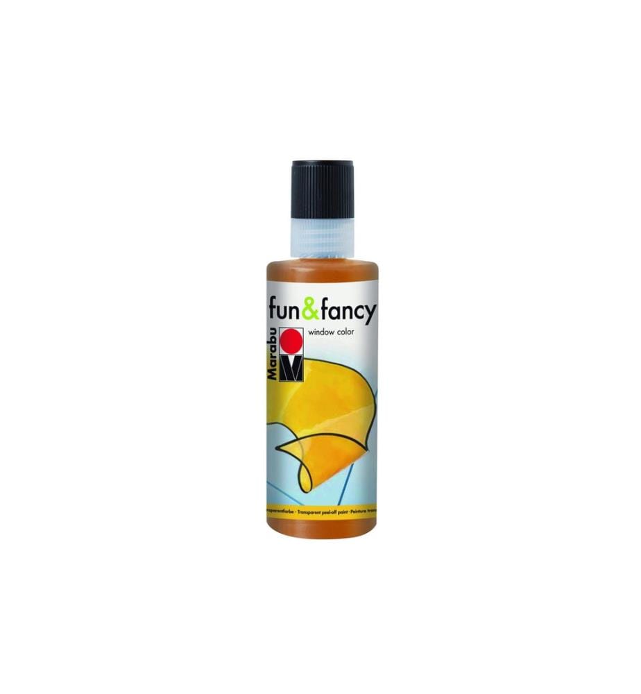 MARABU - Peinture pour fenêtre Fun & Fancy Window Color 80 ml, Brun clair
