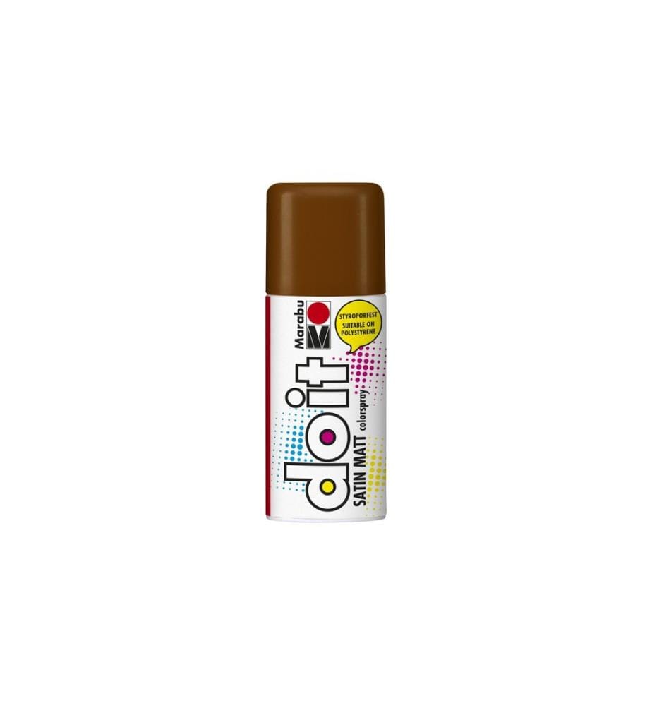 MARABU - Peinture aérosol do it Satin 150 ml, Brun