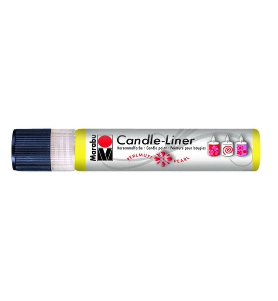 MARABU - Peinture pour bougie Candle-Liner 25 ml, Jaune