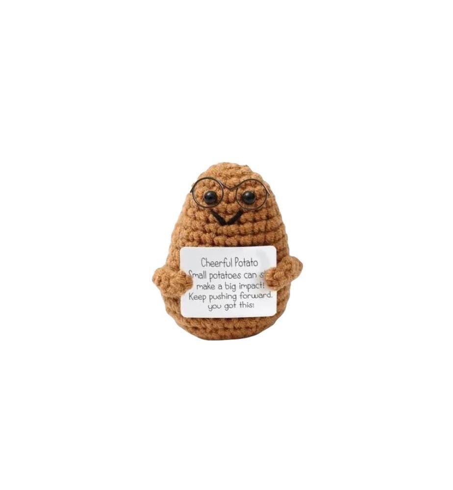 I AM CREATIVE - Porte-bonheur Positive Potato à lunettes