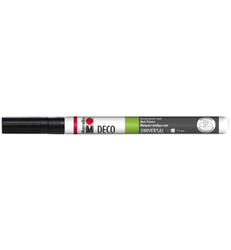 MARABU - Marqueur acrylique Deco Painter 1 - 2 mm, Noir