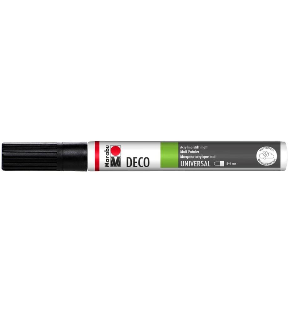 MARABU - Marqueur acrylique Deco Painter 2 - 4 mm, Noir