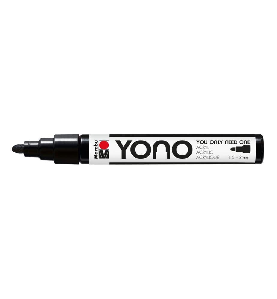 MARABU - Marqueur acrylique YONO 1.5 - 3 mm Noir
