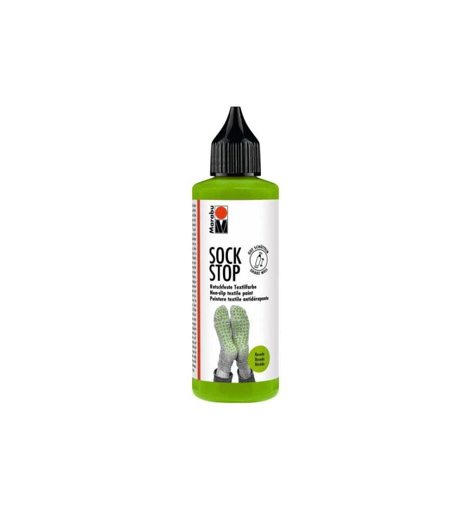 MARABU - Peinture pour textile Antidérapant Sock Stop 90 ml, Reseda