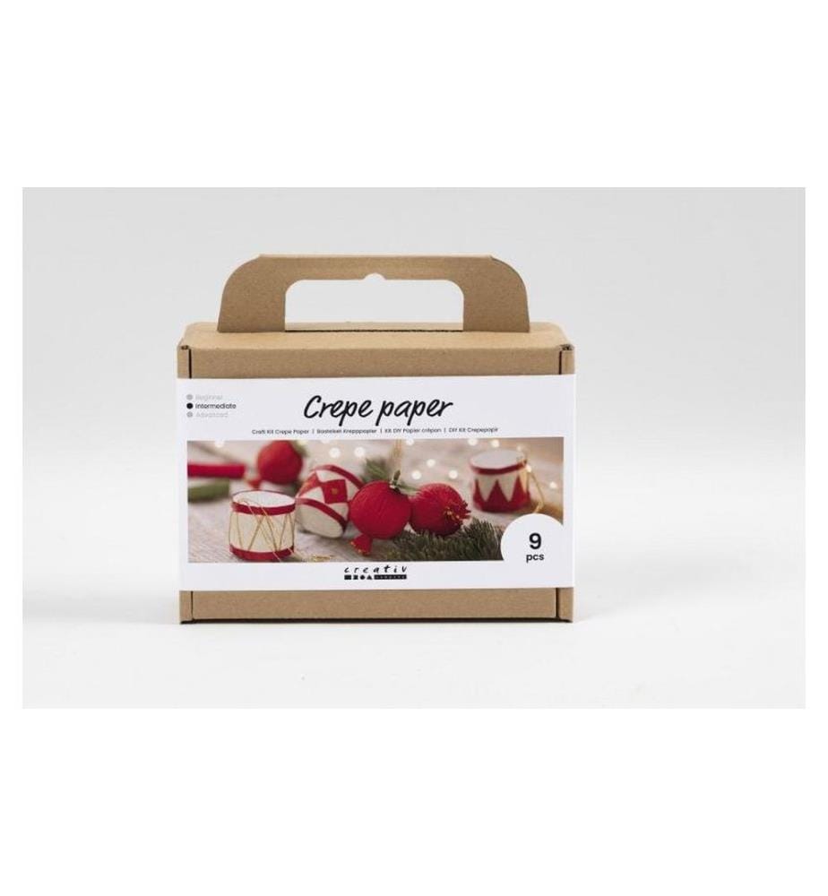 CREATIV COMPANY - Kits de bricolage Boules de Noël Papier crêpe