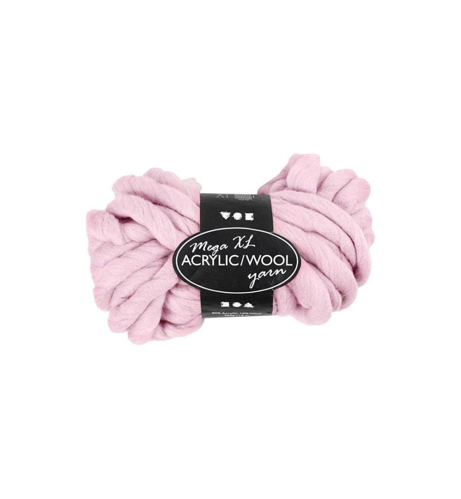 CREATIV COMPANY - Laine Acrylique XL 15 m Rose
