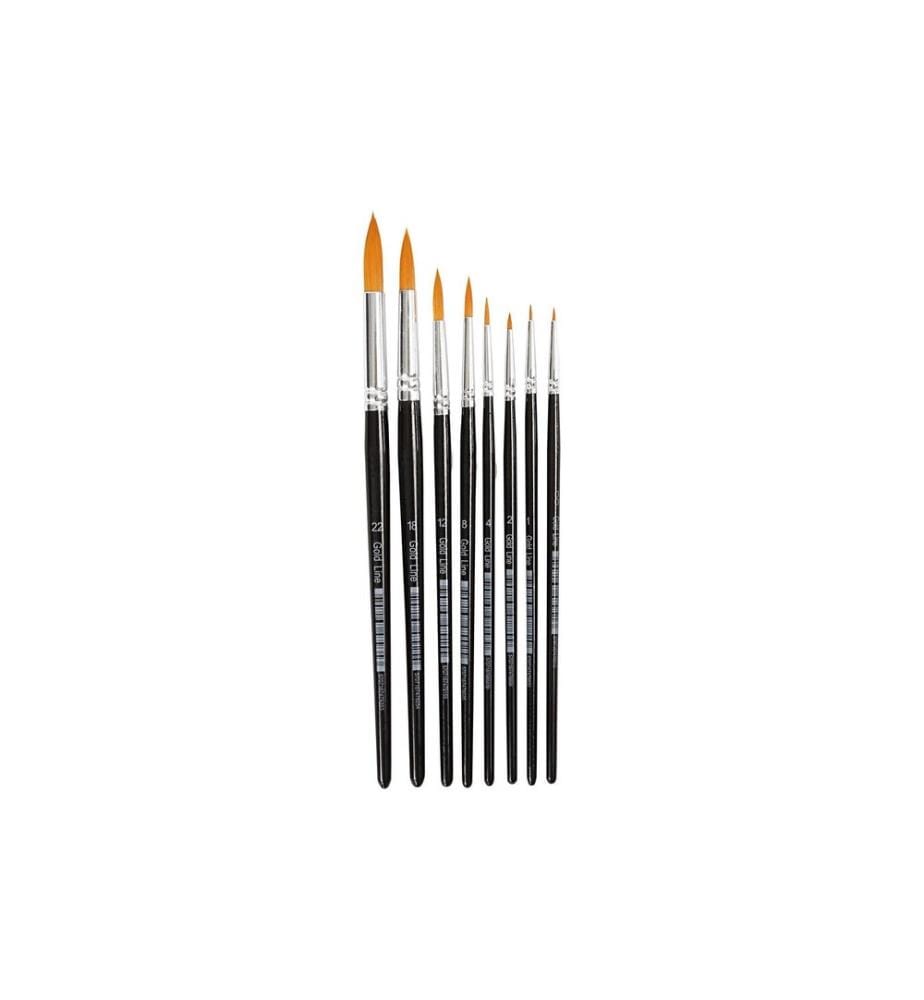 CREATIV COMPANY - Pinceaux à poils en nylon 0-22 8 Pièce/s