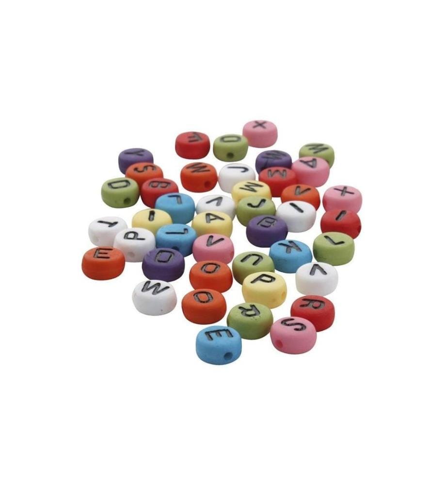 CREATIV COMPANY - Perles alphabet 500 g, Multicolore