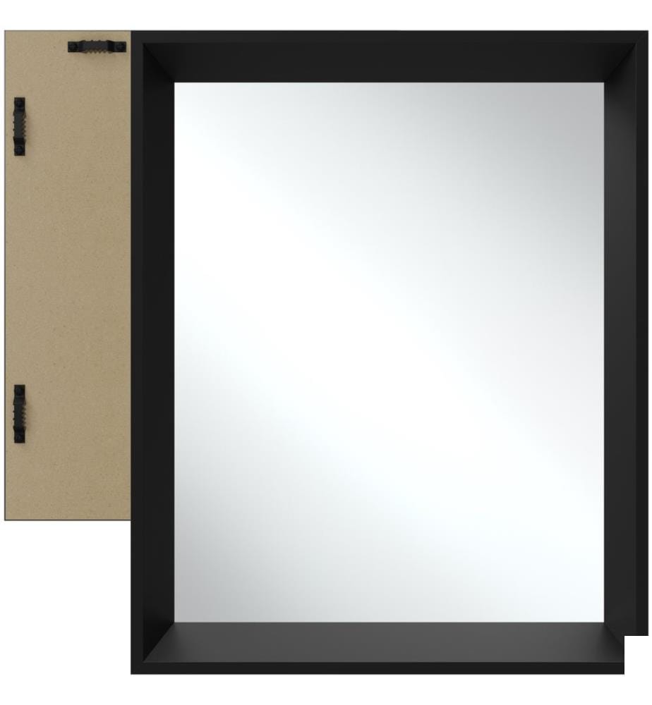 Miroir mural rectangulaire ELINA avec cadre en plastique - 40,6 x 50,8 cm
