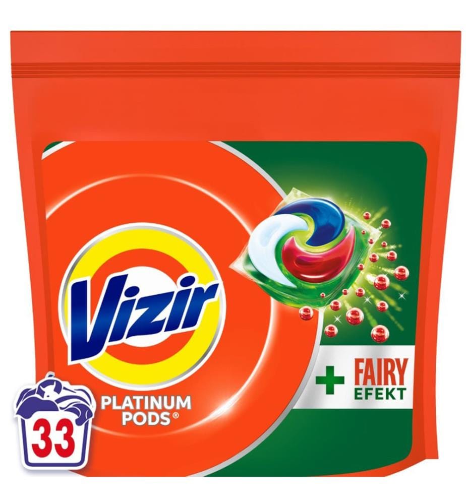 Lot de 3 Capsules de lessive Vizir Platinium Pods - 3x33 Pièces