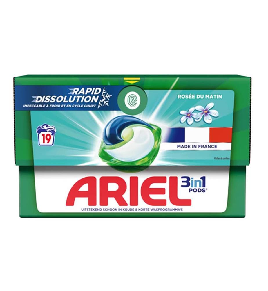 Lot de 4 Ariel Lessive Pods 389.5gm 3en1 - Rosee Du Matin 19 Lavages